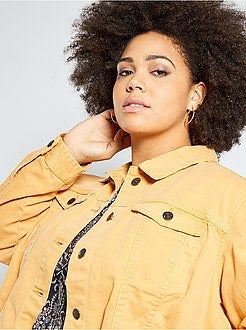 Veste en jean finition à cru - Kiabi