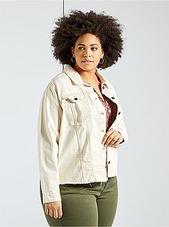 Veste en jean finition à cru - Kiabi