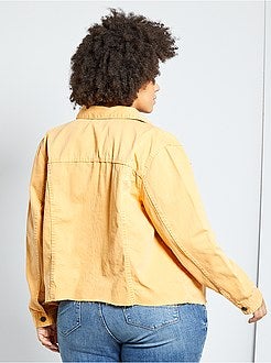 Veste en jean finition à cru - Kiabi