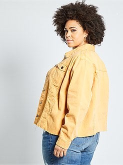 Veste en jean finition à cru - Kiabi