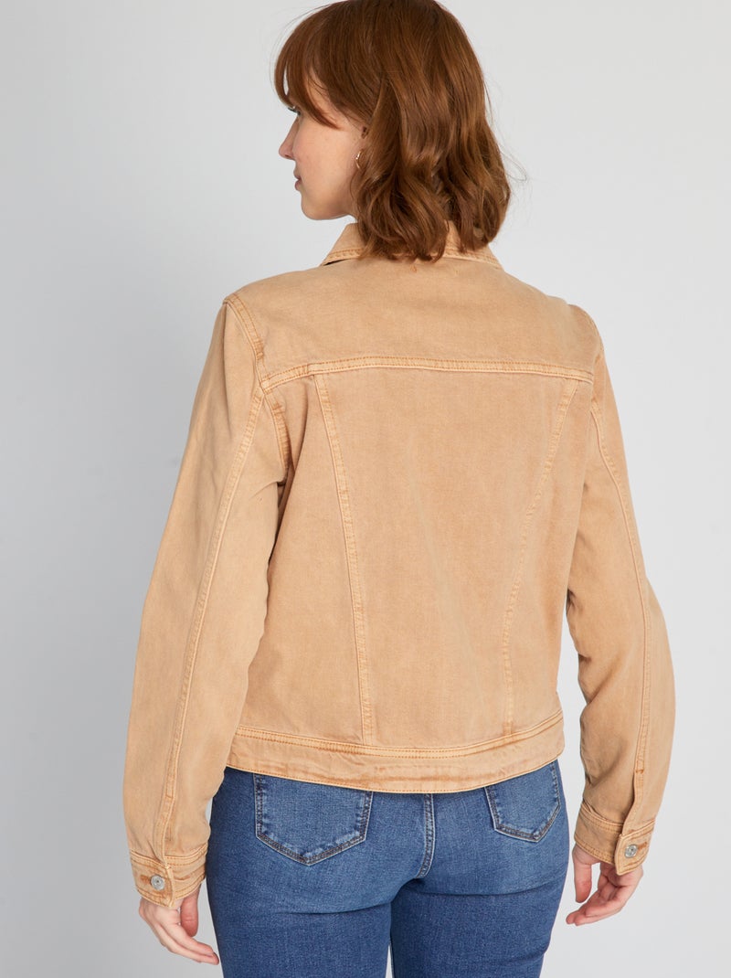 Veste en jean Marron - Kiabi