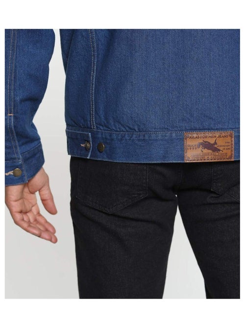 Veste en Jean Matelassée Western   - ATLAS FOR MEN - Kiabi