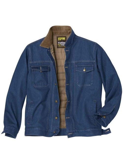 Veste en jean matelassée western - atlas for men - Kiabi Veste en jean matelassée western - atlas for men - Kiabi