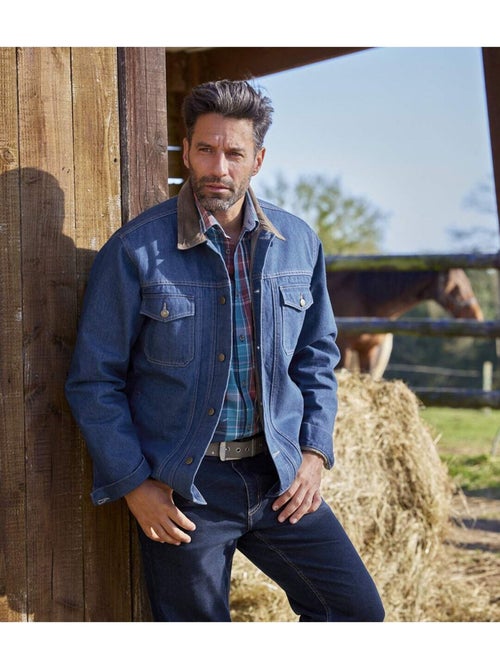 Veste en jean matelassée western - atlas for men - Kiabi Veste en jean matelassée western - atlas for men - Kiabi