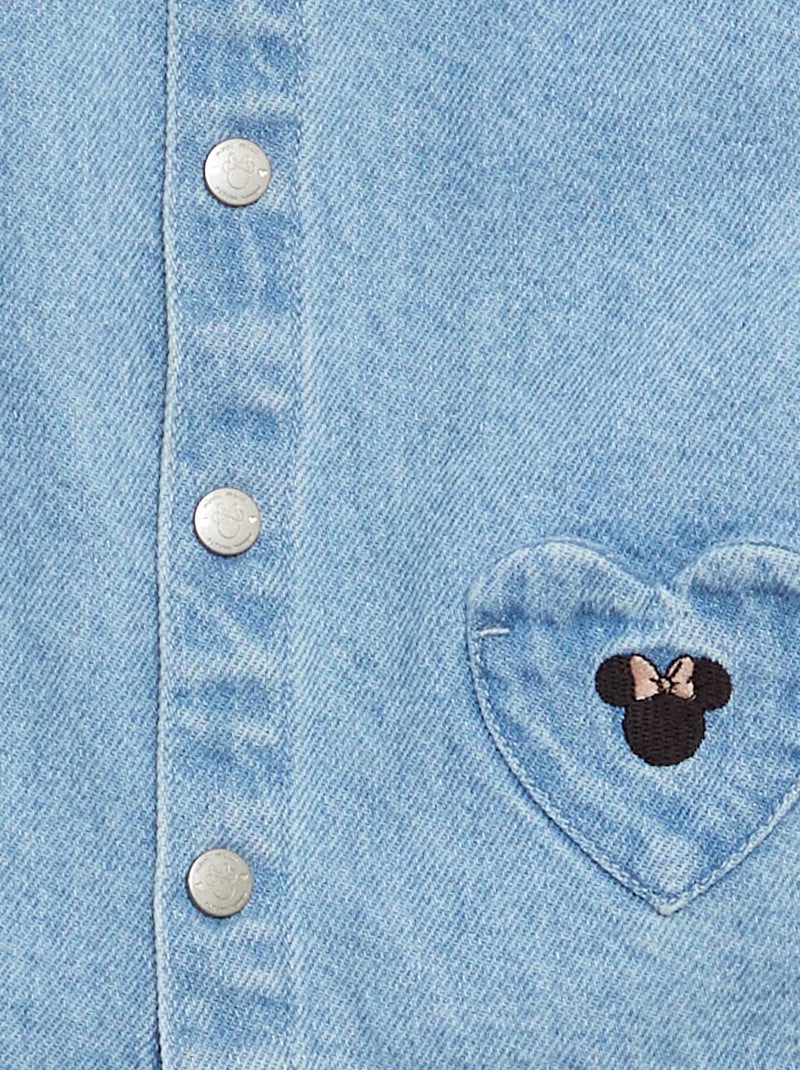 Veste en jean 'Minnie' 'Disney' Bleu Bébé fille Kiabi