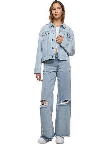 Veste en jean motif/style années 80 - urban classics