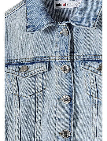 Veste en jean motif/style uni - minoti