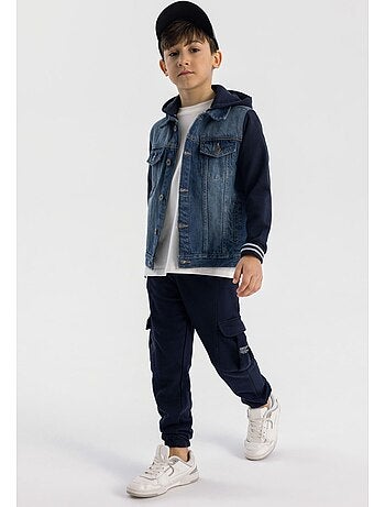 Veste en jean motif/style uni - minoti