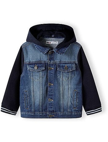 Veste en jean motif/style uni - minoti