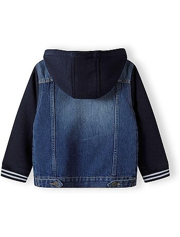 Veste en jean motif/style uni - minoti