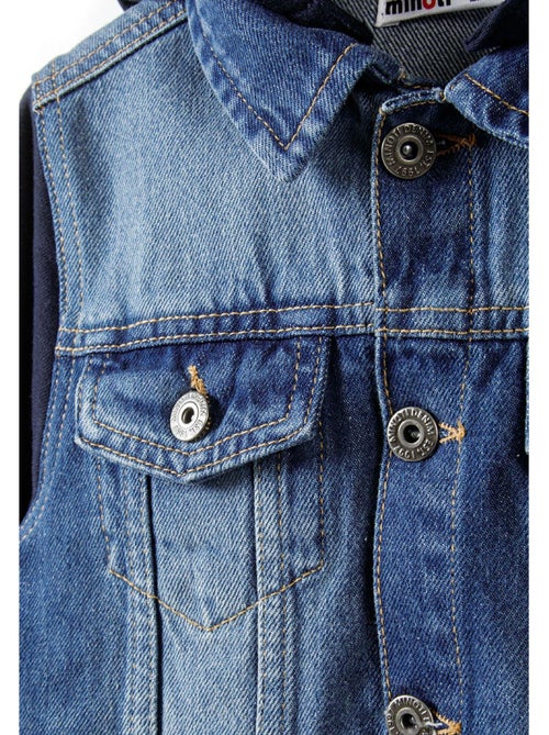 Veste en jean motif/style uni - minoti - Kiabi