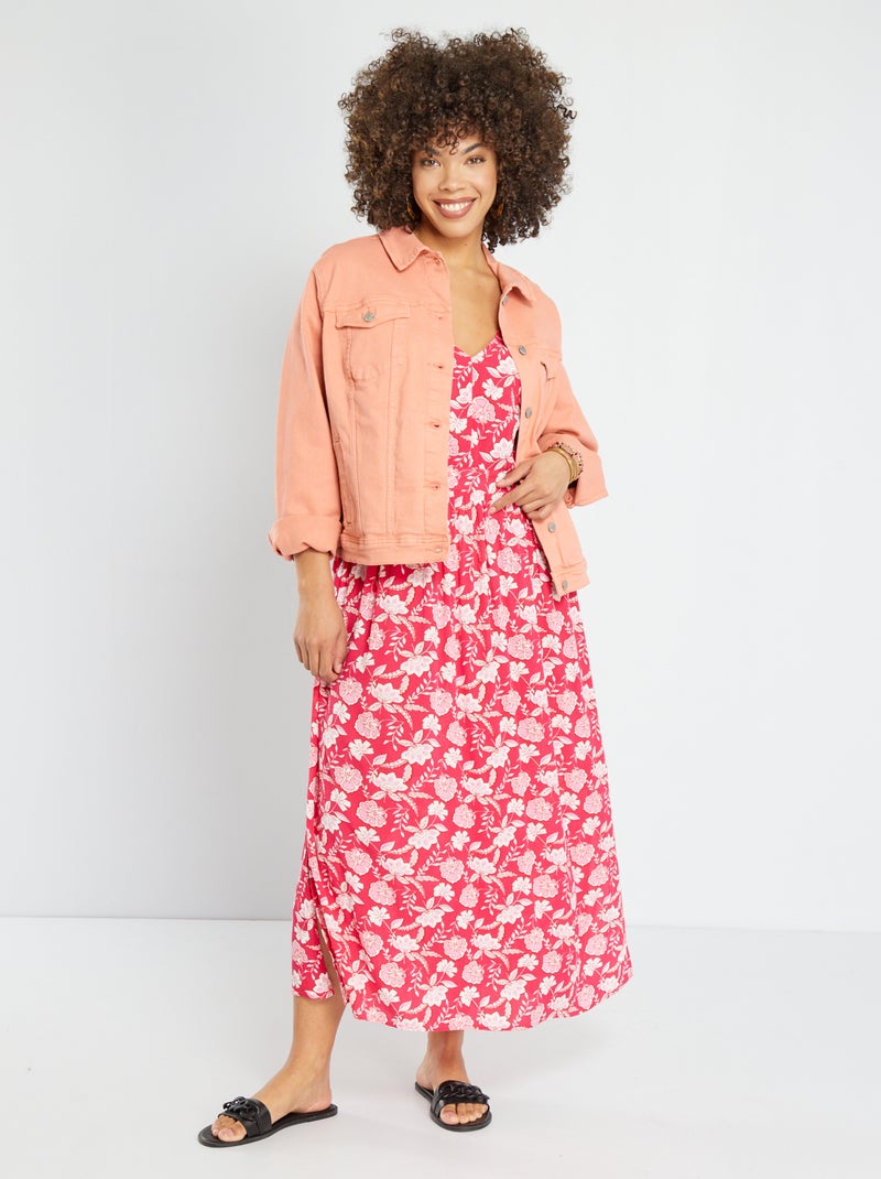 Veste en jean Orange - Kiabi