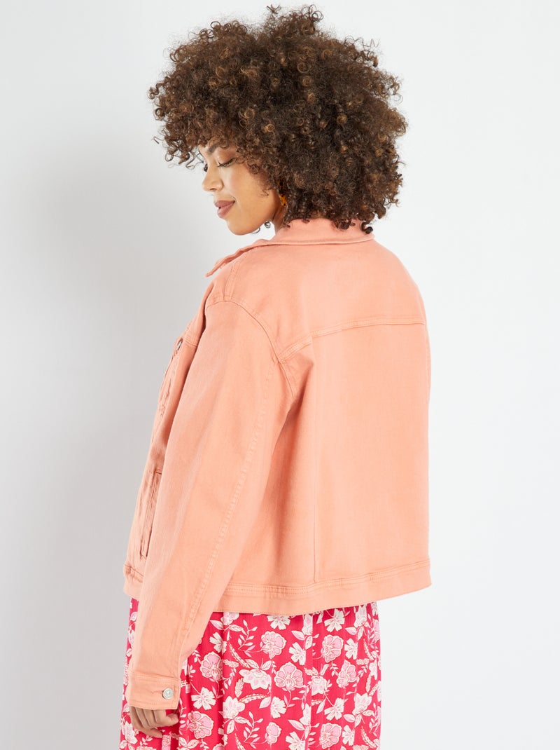 Veste en jean Orange - Kiabi