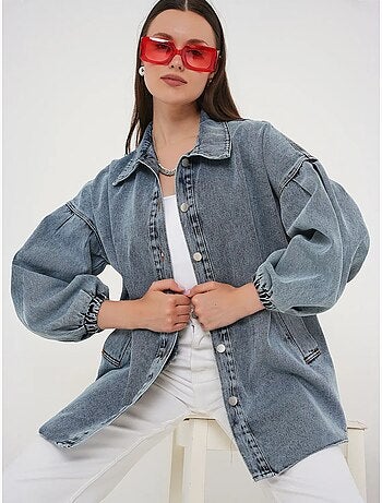 Veste en jean oversize à col chemise bdart