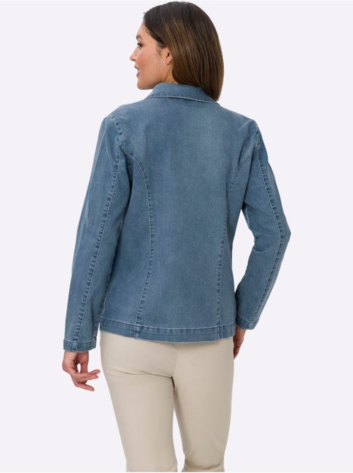 Veste En Jean Poches Décoratives - Taille Standard - Moda Vilona - Kiabi Veste En Jean Poches Décoratives - Taille Standard - Moda Vilona - Kiabi