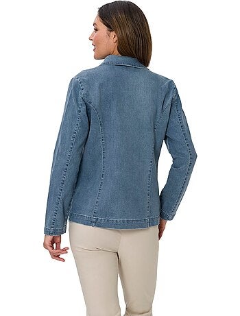 Veste En Jean Poches Décoratives - Taille Standard - Moda Vilona