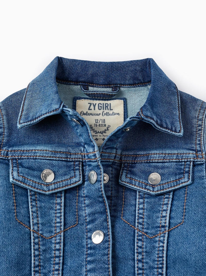 Veste en jean pour bébé fille  THE WAVE TRIBE Bleu - Kiabi