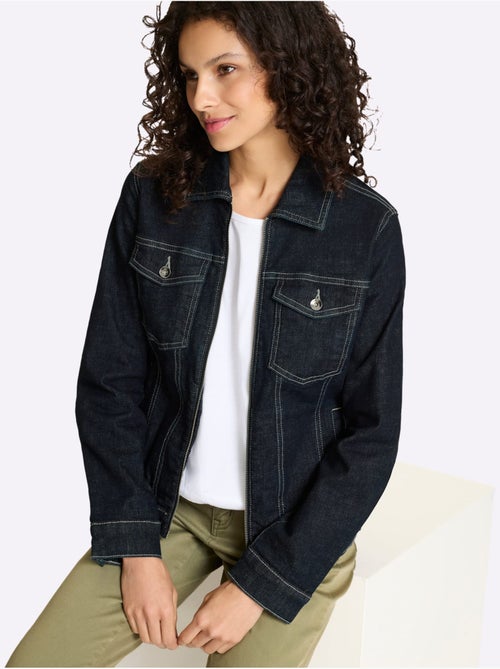 Veste En Jean Qualité Coton - Taille Standard - helline - Kiabi