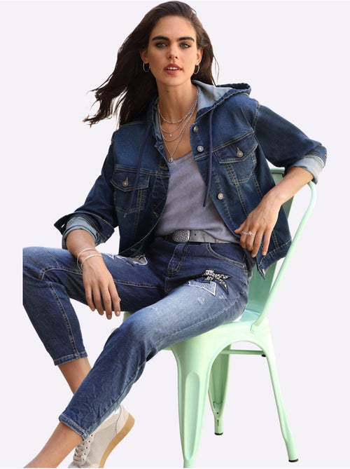 Veste En Jean Qualité Coton - Taille Standard - helline - Kiabi