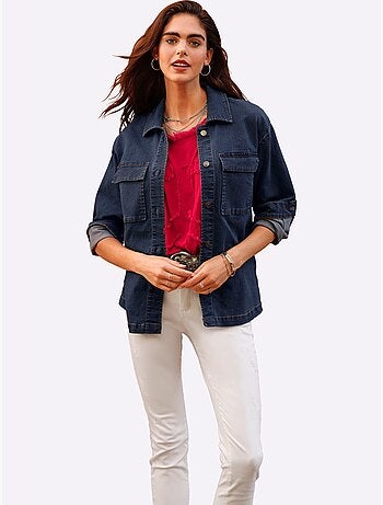 Veste En Jean Qualité Coton - Taille Standard - Helline