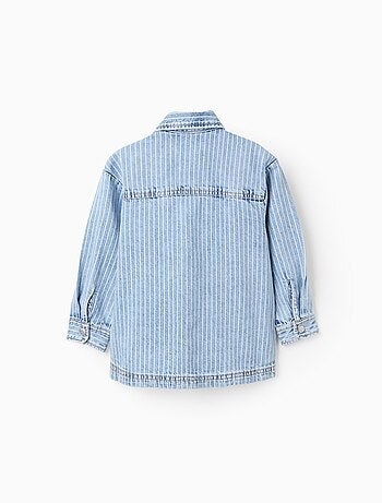 Veste en Jean Rayée
