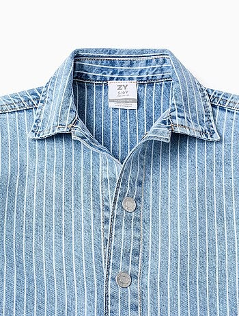 Veste en Jean Rayée