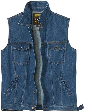 Veste Sans Manches en Jean - ATLAS FOR MEN