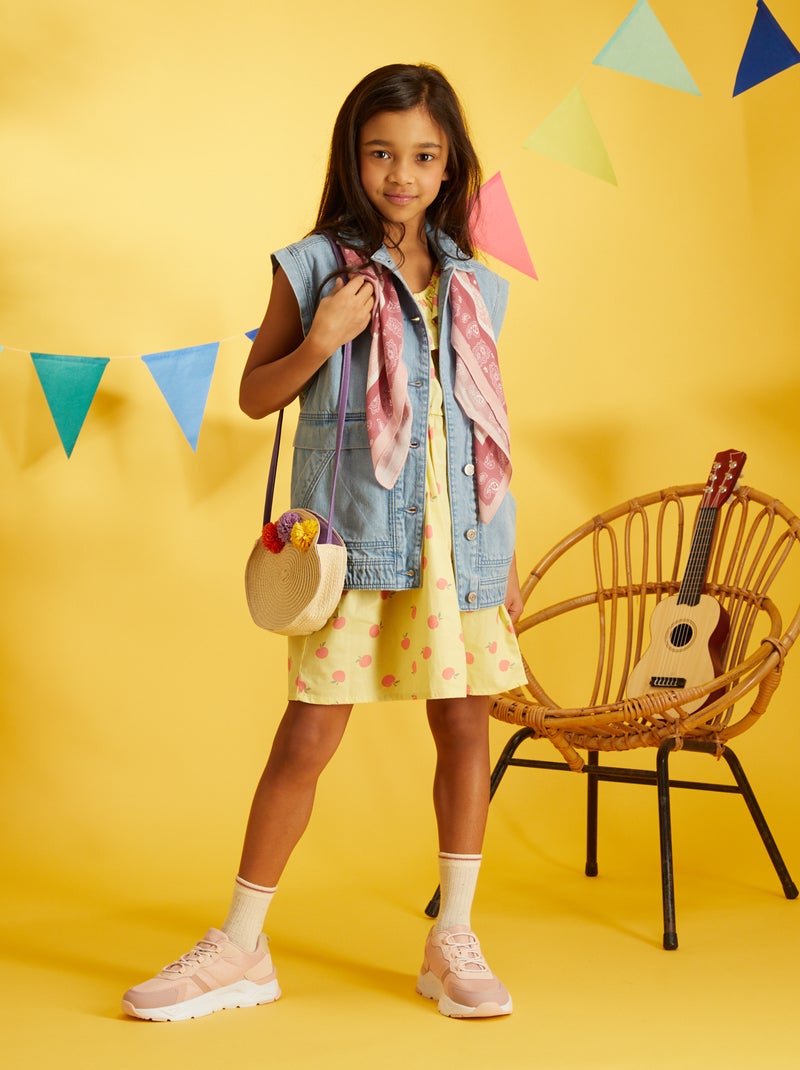 Veste en jean sans manches Bleu - Kiabi