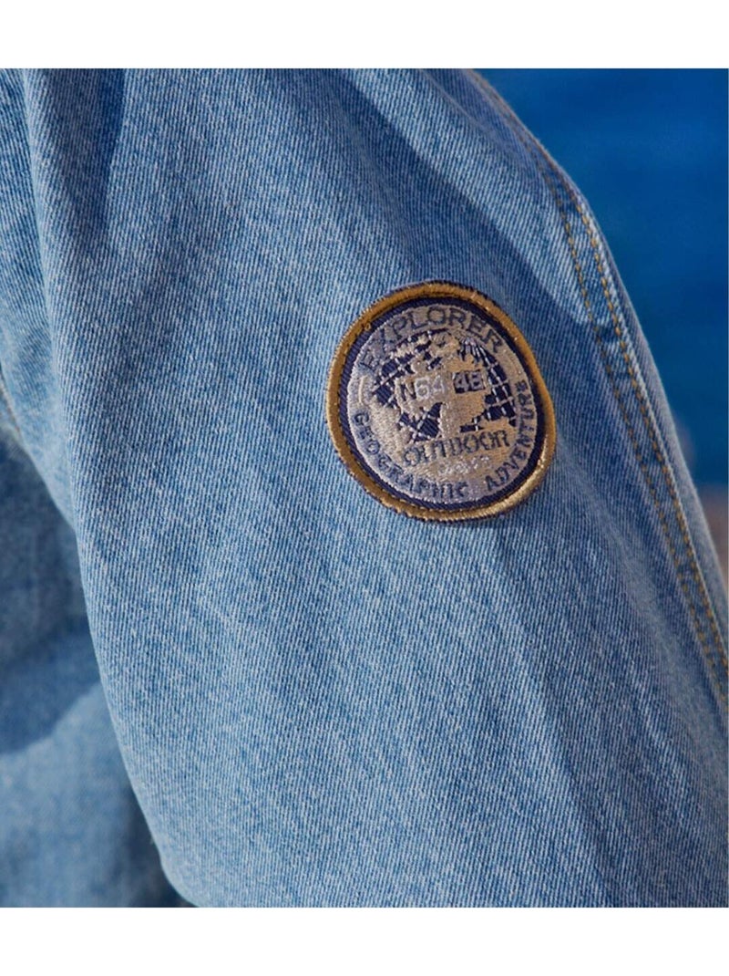 Veste en Jean Spring Adventure   - ATLAS FOR MEN Bleu - Kiabi