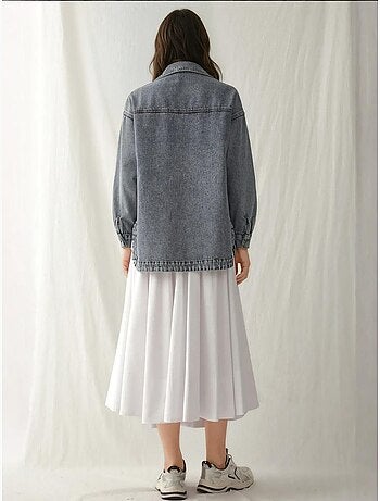 Veste en jean surdimensionnée à double poche bdart