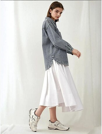 Veste en jean surdimensionnée à double poche bdart