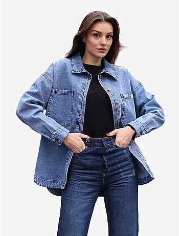 Veste en jean surdimensionnée à double poche bdart