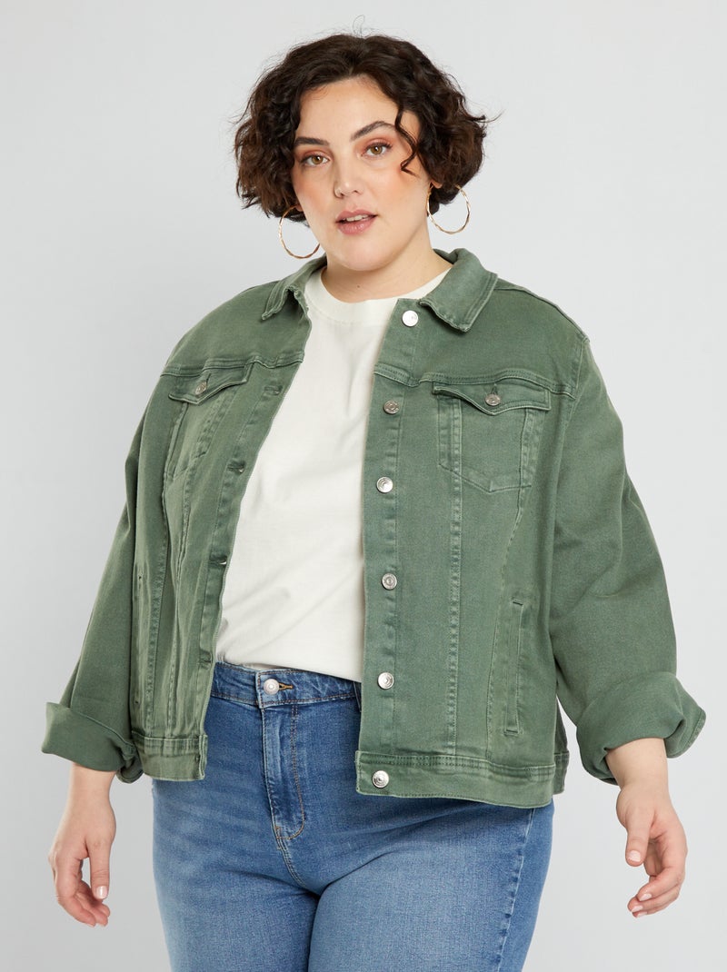 Veste en jean Vert - Kiabi