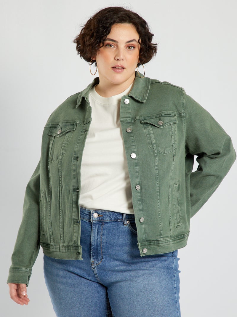 Veste en jean Vert - Kiabi