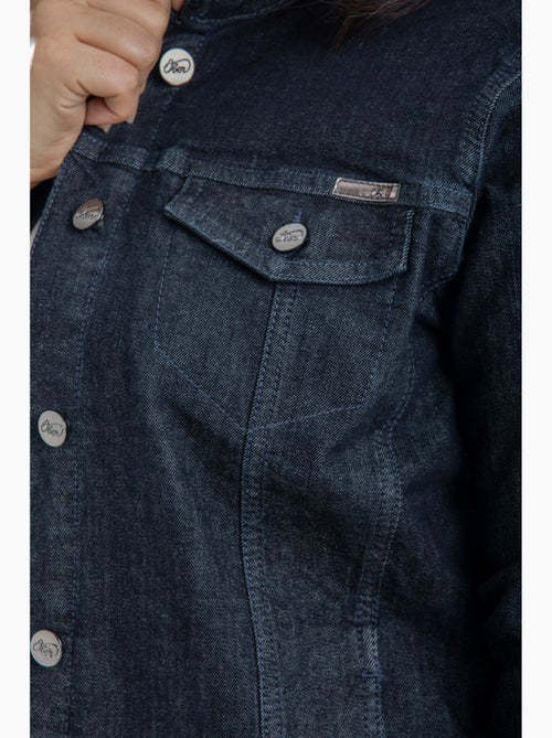 Veste en jeans stretch OBV1 'OBER' - Kiabi