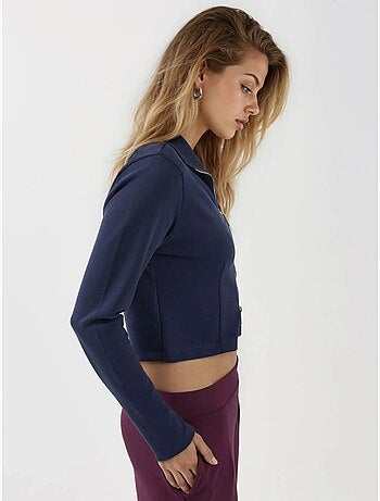 Veste en maille ajustée avec fermeture éclair busem