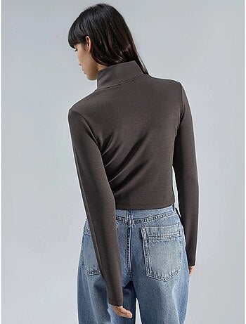 Veste en maille ajustée avec fermeture éclair busem