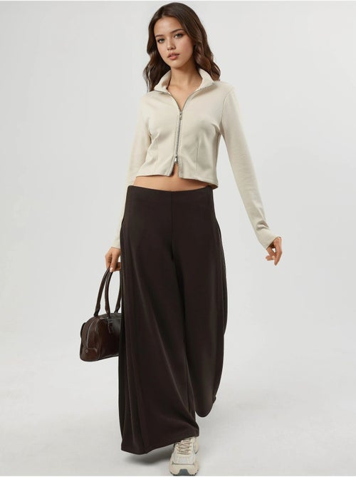Veste en maille ajustée avec fermeture éclair busem - Kiabi