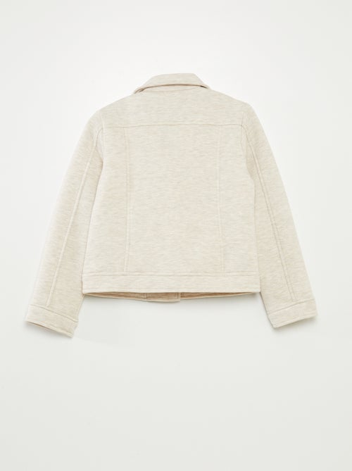 Veste en maille avec ouverture zippée asymétrique - Kiabi