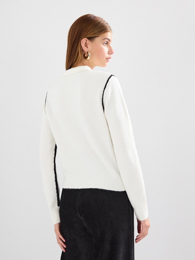 Veste en maille, MO Fashion Blanc - Kiabi