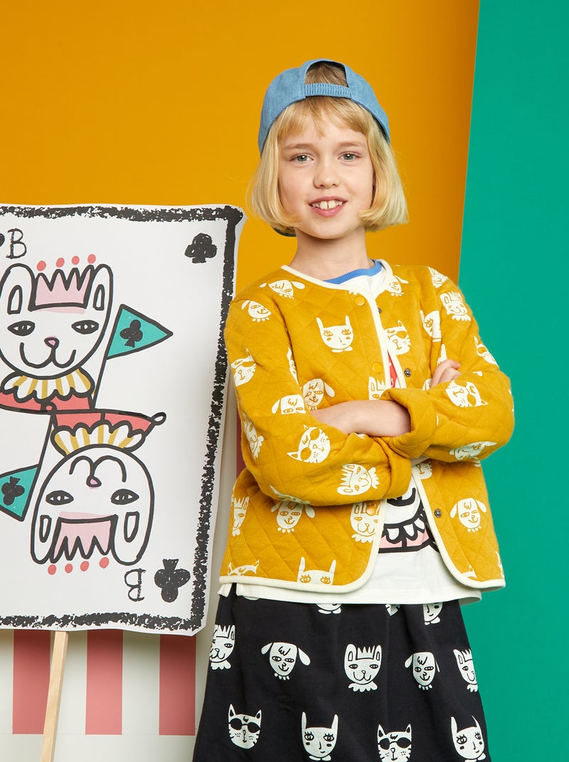 Veste en molleton matelassé X Little Bad Wolf Jaune - Kiabi