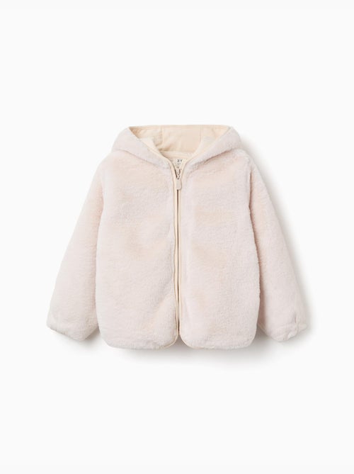 Veste en peluche à capuche et poches - Kiabi Veste en peluche à capuche et poches - Kiabi