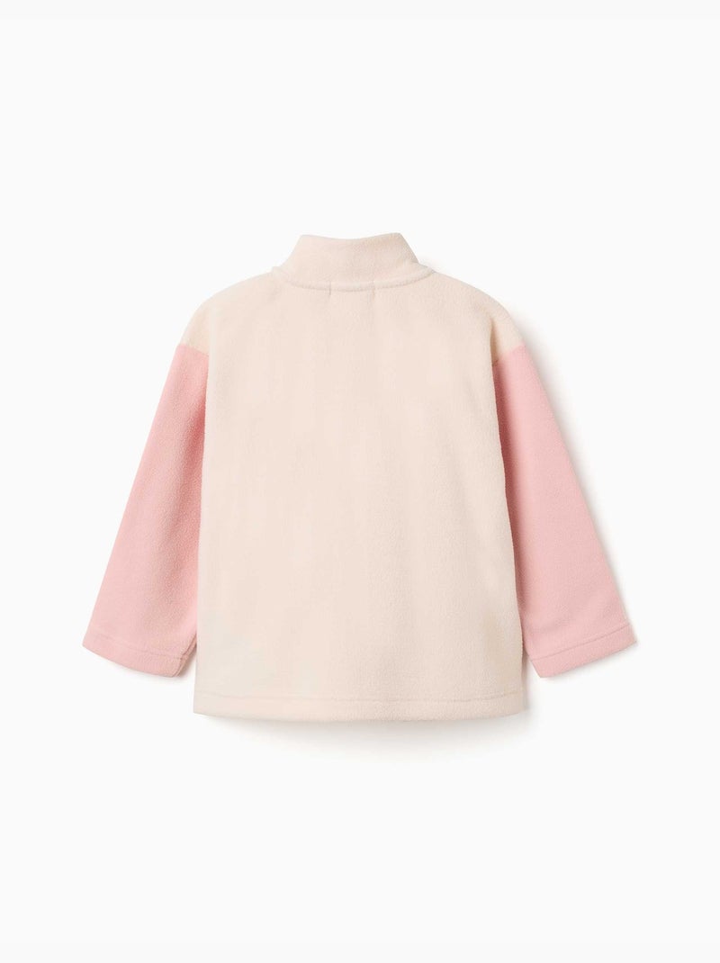 Veste en polaire à col montant Beige clair - Kiabi