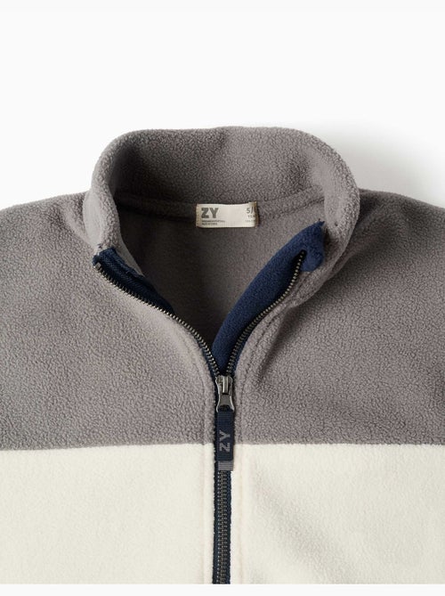 Veste en polaire à col montant - Kiabi