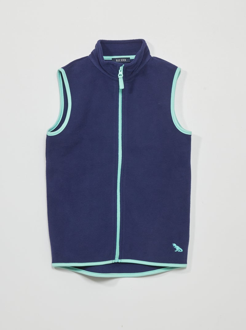 Veste en polaire Bleu - Kiabi