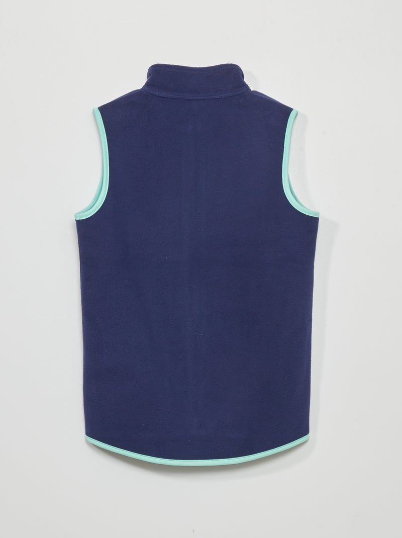 Veste en polaire Bleu - Kiabi