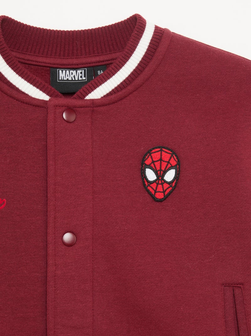 Veste en polaire 'Marvel' 'Spider-Man' Rouge - Kiabi