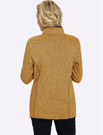 Veste en polaire passepoil contrasté - taille standard - moda vilona