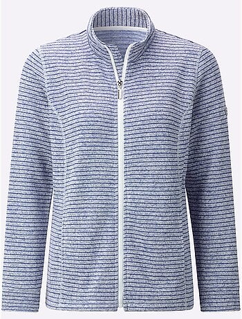 Veste En Polaire Polaire Tricotée à L'intérieur Légèrement Gratté - Taille Standard - Witt