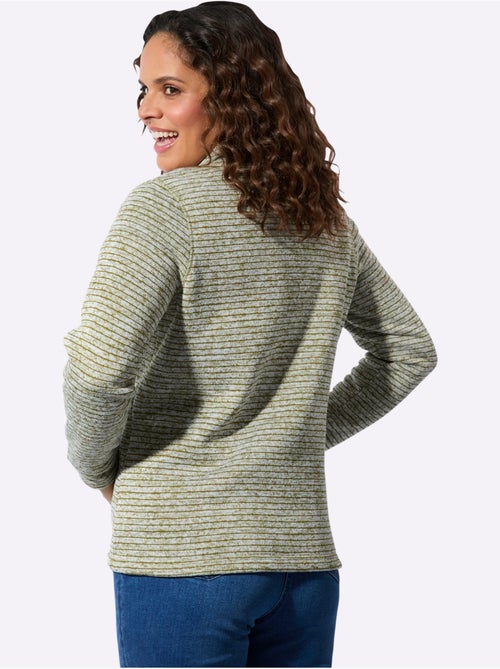 Veste En Polaire Polaire Tricotée à L'intérieur Légèrement Gratté - Taille Standard - Witt - Kiabi